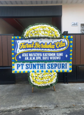 Papan Bunga Duka di Mugasari